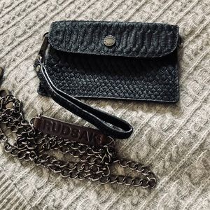 RUDSAK Calf Hair Crossbody Wristlet BNIB